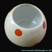 Load image into Gallery viewer, 1920s Shelley Pottery Mabel Lucie Attwell Red Spotted Mushroom Sugar Bowl
