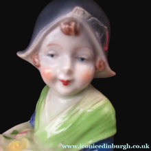Load image into Gallery viewer, Vintage 1930s / 1940s Ceramic DUTCH Boy and Girl Pair of Bookends 
