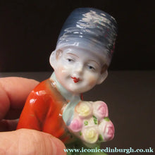 Load image into Gallery viewer, Vintage 1930s / 1940s Ceramic DUTCH Boy and Girl Pair of Bookends 
