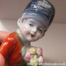 Load image into Gallery viewer, Vintage 1930s / 1940s Ceramic DUTCH Boy and Girl Pair of Bookends 
