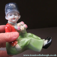Load image into Gallery viewer, Vintage 1930s / 1940s Ceramic DUTCH Boy and Girl Pair of Bookends 
