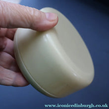 Load image into Gallery viewer, Vintage 1930s ART DECO Celluloid Lidded Power Pot with Image of the Moon Goddess, Diana
