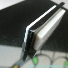 Load image into Gallery viewer, Vintage 1930s Art Deco Early Plastic / Phenolic Black and White Lidded Trinket or Jewellery Box
