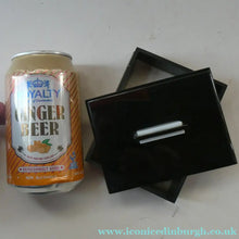 Load image into Gallery viewer, Vintage 1930s Art Deco Early Plastic / Phenolic Black and White Lidded Trinket or Jewellery Box
