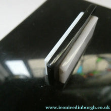 Load image into Gallery viewer, Vintage 1930s Art Deco Early Plastic / Phenolic Black and White Lidded Trinket or Jewellery Box
