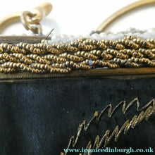 Load image into Gallery viewer,  1930s Art Deco Evening Bag or Purse with Chinese Embroidery. Fancy Clasp with Seed Pearls
