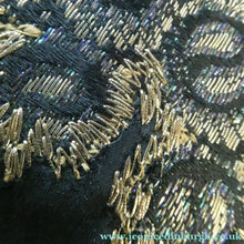 Load image into Gallery viewer,  1930s Art Deco Evening Bag or Purse with Chinese Embroidery. Fancy Clasp with Seed Pearls
