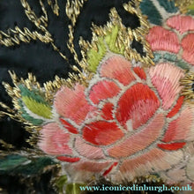 Load image into Gallery viewer,  1930s Art Deco Evening Bag or Purse with Chinese Embroidery. Fancy Clasp with Seed Pearls
