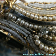 Load image into Gallery viewer,  1930s Art Deco Evening Bag or Purse with Chinese Embroidery. Fancy Clasp with Seed Pearls
