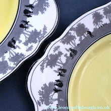 Load image into Gallery viewer, Vintage 1930s ART DECO Foley China SILHOUETTE Pattern Fancy Dessert or Cake Plates
