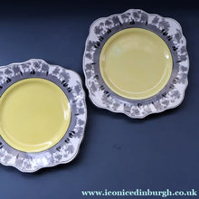 Load image into Gallery viewer, Vintage 1930s ART DECO Foley China SILHOUETTE Pattern Fancy Dessert or Cake Plates
