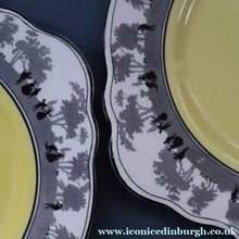 Load image into Gallery viewer, Vintage 1930s ART DECO Foley China SILHOUETTE Pattern Fancy Dessert or Cake Plates
