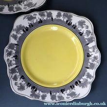 Load image into Gallery viewer, Vintage 1930s ART DECO Foley China SILHOUETTE Pattern Fancy Dessert or Cake Plates
