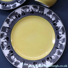 Load image into Gallery viewer, Vintage 1930s ART DECO Foley China SILHOUETTE Pattern Trio (Cup, Saucer and Side Plate)
