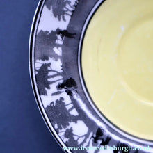 Load image into Gallery viewer, Vintage 1930s ART DECO Foley China SILHOUETTE Pattern Trio (Cup, Saucer and Side Plate)
