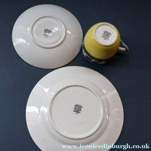 Load image into Gallery viewer, Vintage 1930s ART DECO Foley China SILHOUETTE Pattern Trio (Cup, Saucer and Side Plate)
