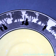Load image into Gallery viewer, Vintage 1930s ART DECO Foley China SILHOUETTE Pattern Trio (Cup, Saucer and Side Plate)
