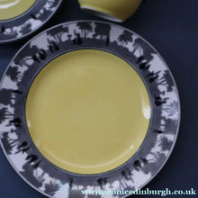 Load image into Gallery viewer, Vintage 1930s ART DECO Foley China SILHOUETTE Pattern Trio (Cup, Saucer and Side Plate)
