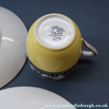 Load image into Gallery viewer, Vintage 1930s ART DECO Foley China SILHOUETTE Pattern Trio (Cup, Saucer and Side Plate)
