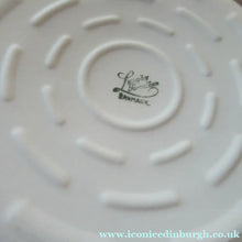 Load image into Gallery viewer, Vintage 1930s DANISH Lyngbay Porcelain Lidded Bowl with Carrying Handle and Grey Stripes
