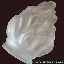 Load image into Gallery viewer, 1920s 1930s Art Deco Flame or Torch Shape Satin Glass Light Shade
