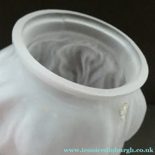 Load image into Gallery viewer, 1930s Satin Glass ART DECO Light Shade in the Form of a Flaming Torch. Height 7 1/2 inches
