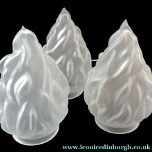 Load image into Gallery viewer, 1920s 1930s Art Deco Flame or Torch Shape Satin Glass Light Shade
