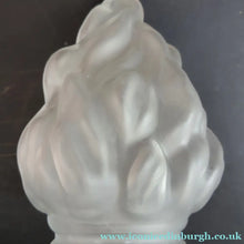 Load image into Gallery viewer, 1920s 1930s Art Deco Flame or Torch Shape Satin Glass Light Shade
