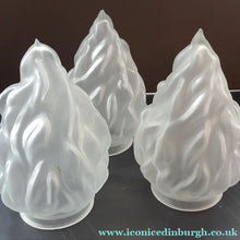 Load image into Gallery viewer, 1920s 1930s Art Deco Flame or Torch Shape Satin Glass Light Shade
