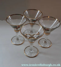 Load image into Gallery viewer, Vintage 1930s Glass Cockerel / Rooster Miniature Liqueur Glasses
