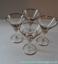 Load image into Gallery viewer, Vintage 1930s Glass Cockerel / Rooster Miniature Liqueur Glasses
