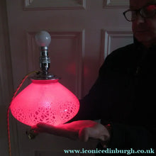 Load image into Gallery viewer, 1930s WMF Ikora Lamp Art Deco Glass - Internal Light WORKING
