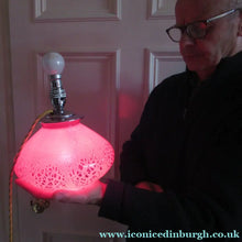 Load image into Gallery viewer, 1930s WMF Ikora Lamp Art Deco Glass - Internal Light WORKING
