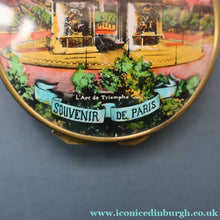 Load image into Gallery viewer, Vintage 1940s / 1950s Powder Compact. Sacre Coeur, Paris Image on Lid, Celluloid Back and Clean Interior
