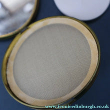 Load image into Gallery viewer, Vintage 1940s / 1950s Powder Compact. Sacre Coeur, Paris Image on Lid, Celluloid Back and Clean Interior
