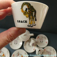 Load image into Gallery viewer, Vintage 1940s / Early 1950s MUFFIN THE MULE Chad Valley Nursery Miniature Teaset
