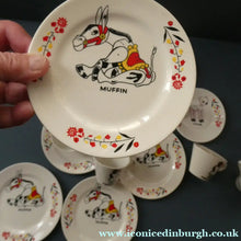 Load image into Gallery viewer, Vintage 1940s / Early 1950s MUFFIN THE MULE Chad Valley Nursery Miniature Teaset
