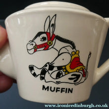 Load image into Gallery viewer, Vintage 1940s / Early 1950s MUFFIN THE MULE Chad Valley Nursery Miniature Teaset
