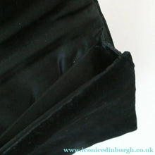 Load image into Gallery viewer, Fine Vintage 1940s Indian ZARDOSI Gold and Silver Embroidered Handbag. Black Velvet Body
