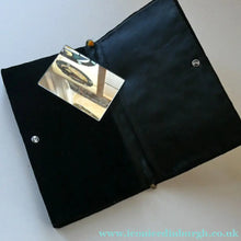 Load image into Gallery viewer, Fine Vintage 1940s Indian ZARDOSI Gold and Silver Embroidered Handbag. Black Velvet Body
