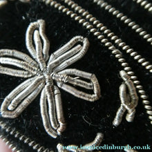 Load image into Gallery viewer, Fine Vintage 1940s Indian ZARDOSI Gold and Silver Embroidered Handbag. Black Velvet Body
