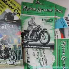 Load image into Gallery viewer, 1950s 1960s Vintage Motor Cycling Motor Cycle Magazine Job Lot
