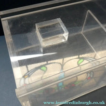 Load image into Gallery viewer, Vintage Mid Century Clear Lucite Perspex Large Trinket Box
