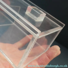 Load image into Gallery viewer, Vintage Mid Century Clear Lucite Perspex Large Trinket Box
