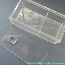 Load image into Gallery viewer, Vintage Mid Century Clear Lucite Perspex Large Trinket Box
