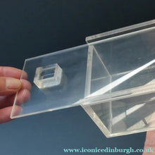 Load image into Gallery viewer, Vintage Mid Century Clear Lucite Perspex Large Trinket Box
