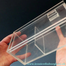 Load image into Gallery viewer, Vintage Mid Century Clear Lucite Perspex Large Trinket Box
