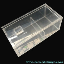 Load image into Gallery viewer, Vintage Mid Century Clear Lucite Perspex Large Trinket Box
