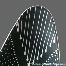 Load image into Gallery viewer, Vintage 1950s Black and White Norwegian LARHOLM Pottery Bowl
