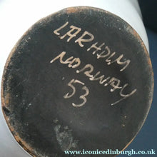 Load image into Gallery viewer, Vintage 1950s Black and White Norwegian LARHOLM Pottery Bowl
